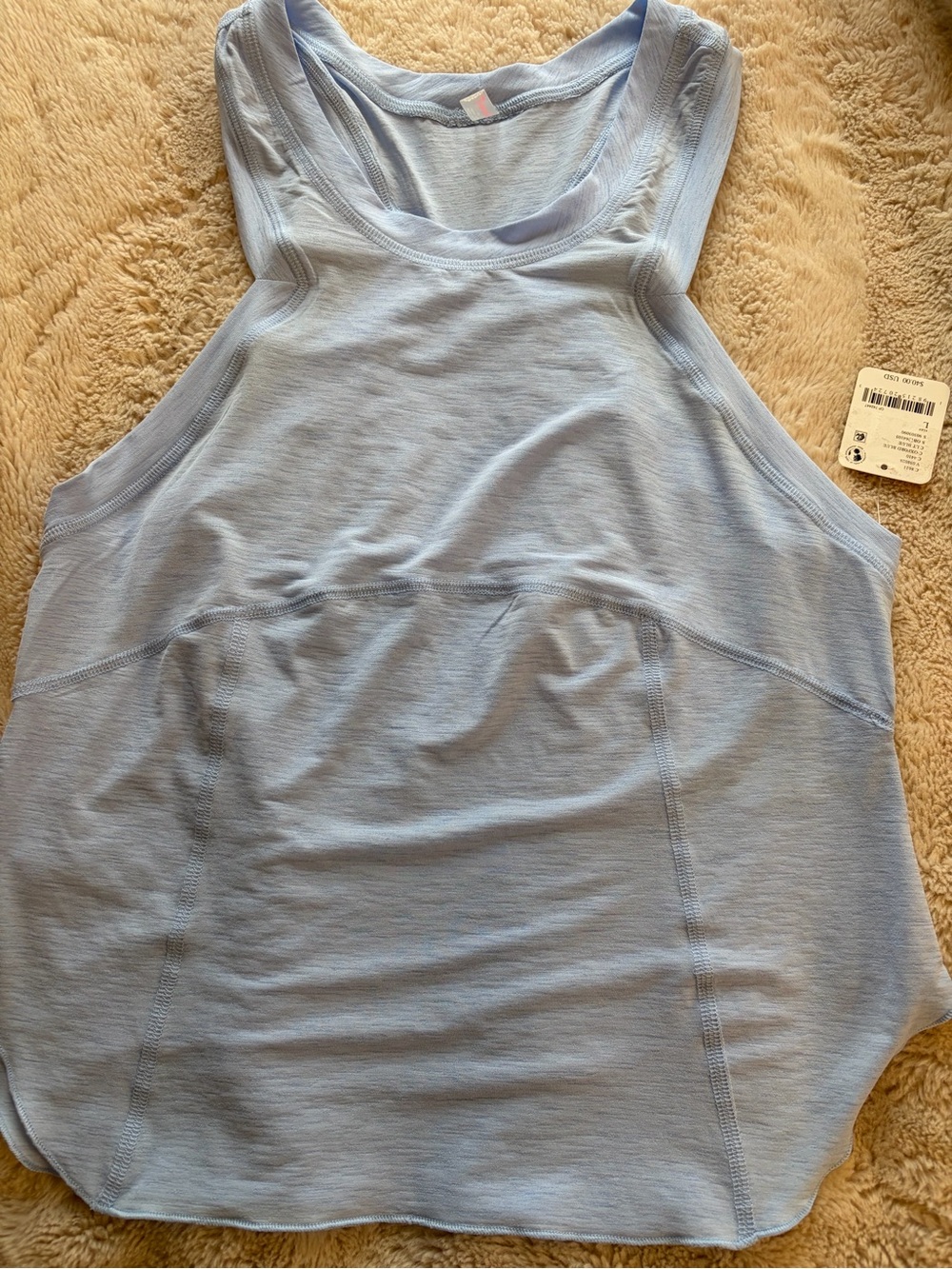 Gorgeous Free people movement tank, blue, size large
